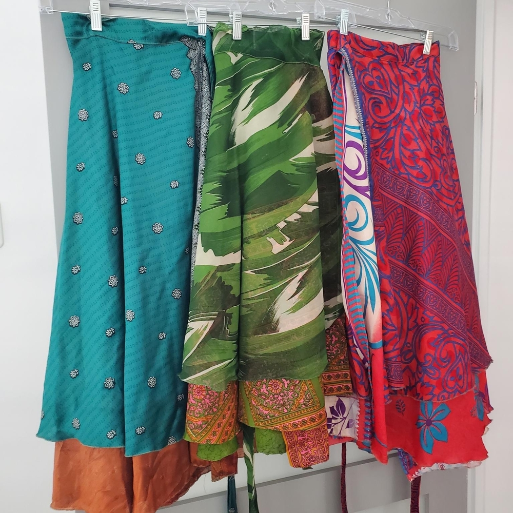 Colorful Patterned Skirts Set